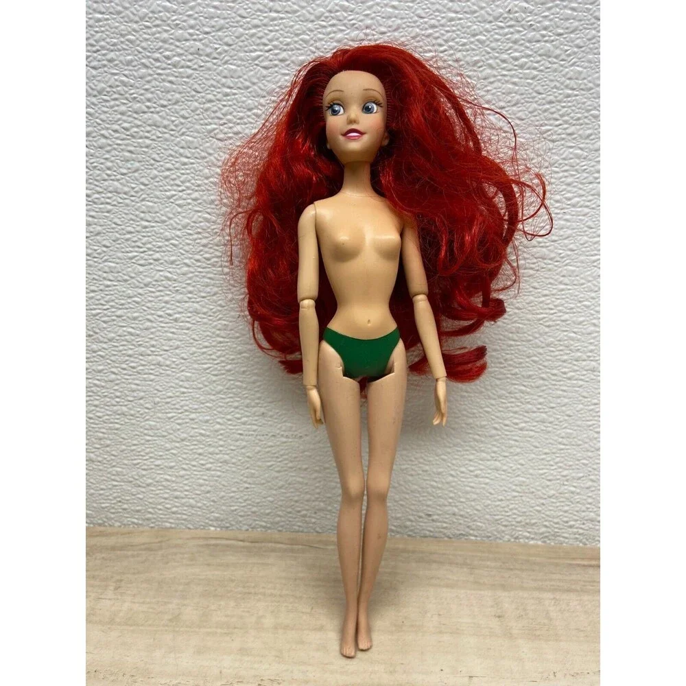 Little Mermaid Ariel Doll Disney Store  Nude Jointed Arms 11 in Tall